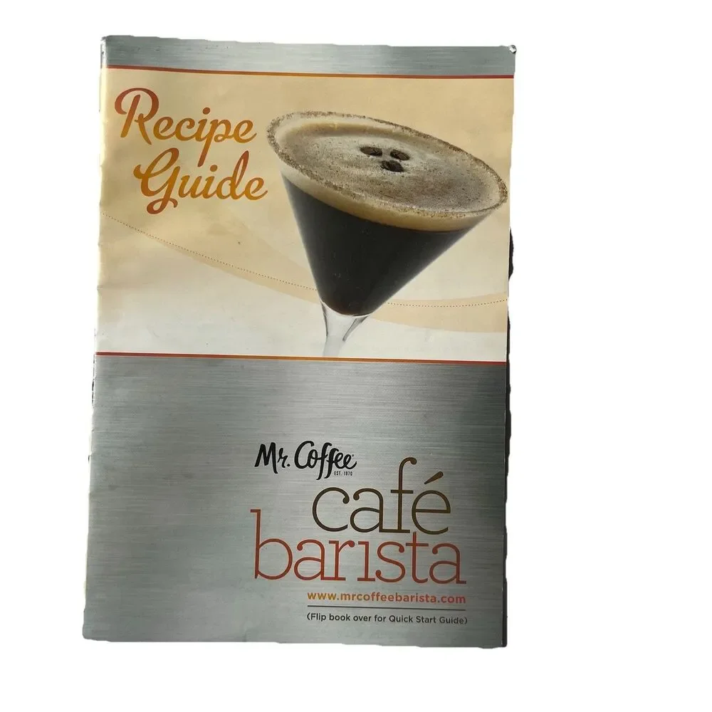 Mr Coffee Cafe Barista Espresso Machine BVMC-ECMP1000 User Manual Book Recipes